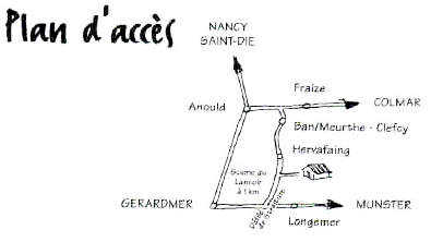 Plan d'accès à la Bergerie